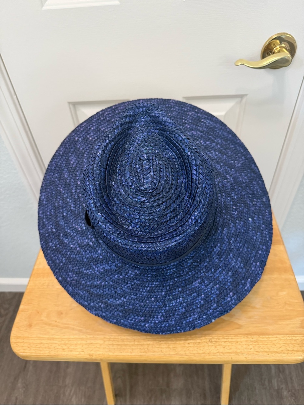 Brixton Straw Hat - Navy Blue - Picture 4 of 7